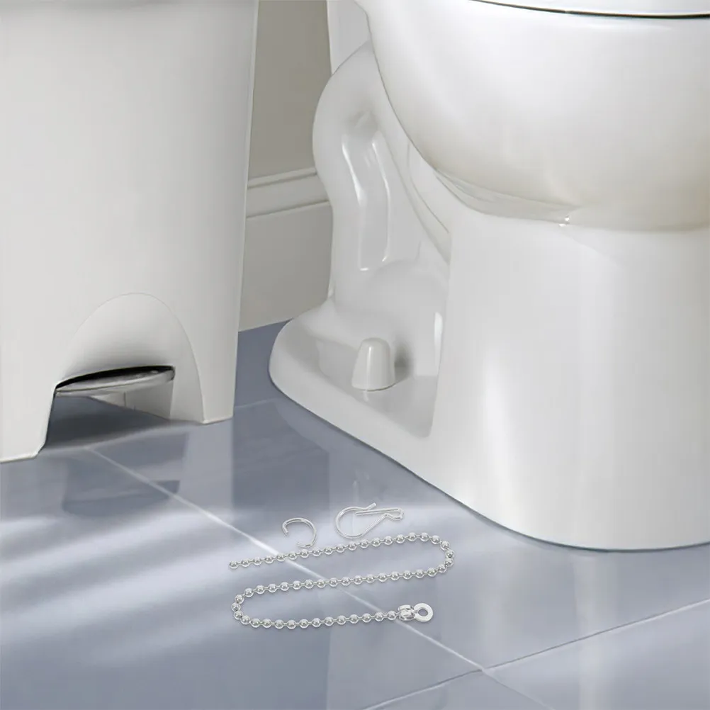 

2 шт. Усиленные цепи для унитаза из нержавеющей стали, универсальные, с крючком, для замены ручки смыва, эффективные, герметичные