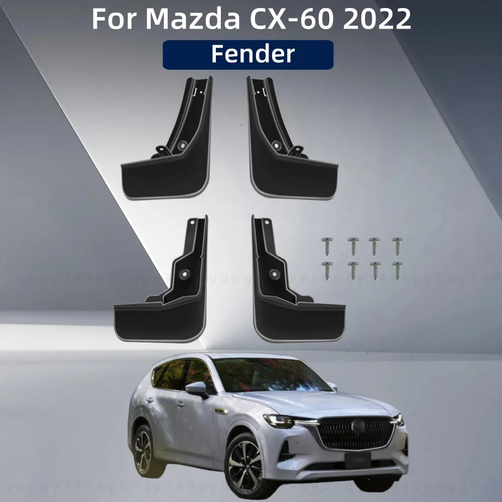 

Car Mud Flaps Guards Splash Flap Fender Accessories Car Decoration For Mazda CX-60 2022 ABS Plastic Car Upgrade Styling Tools