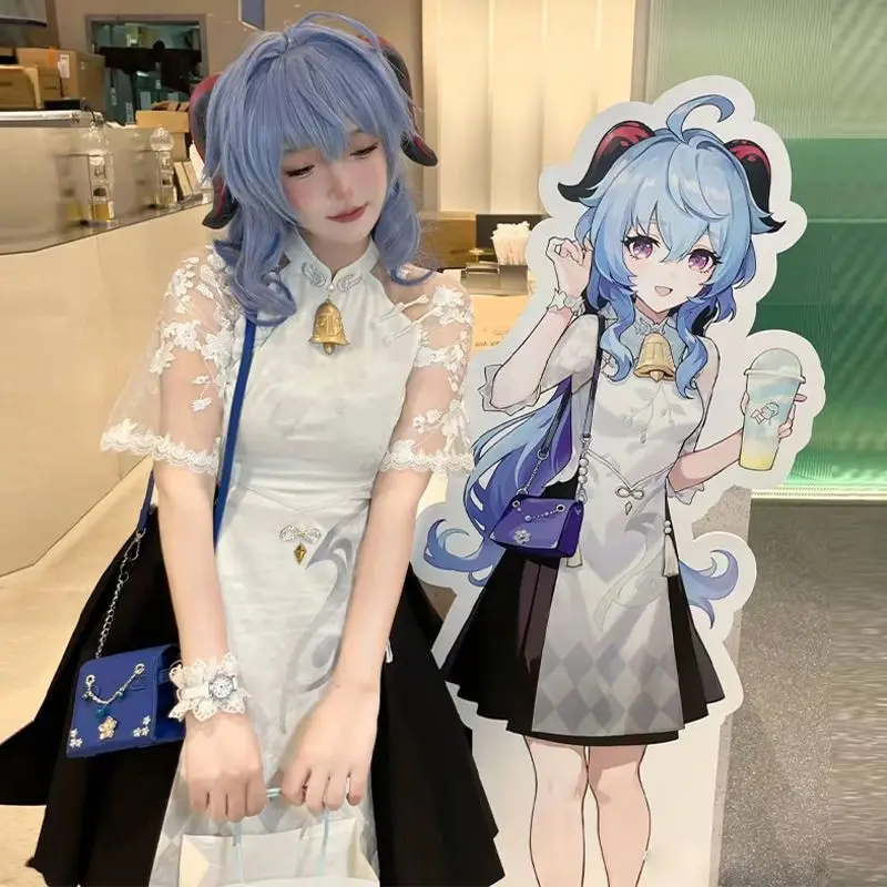 

Новый костюм для косплея Гань Юй и Шэнь Хэ из Genshin Impact, скин CO-HEYTEA Bubble Tea, женский костюм для Хэллоуина, 2026