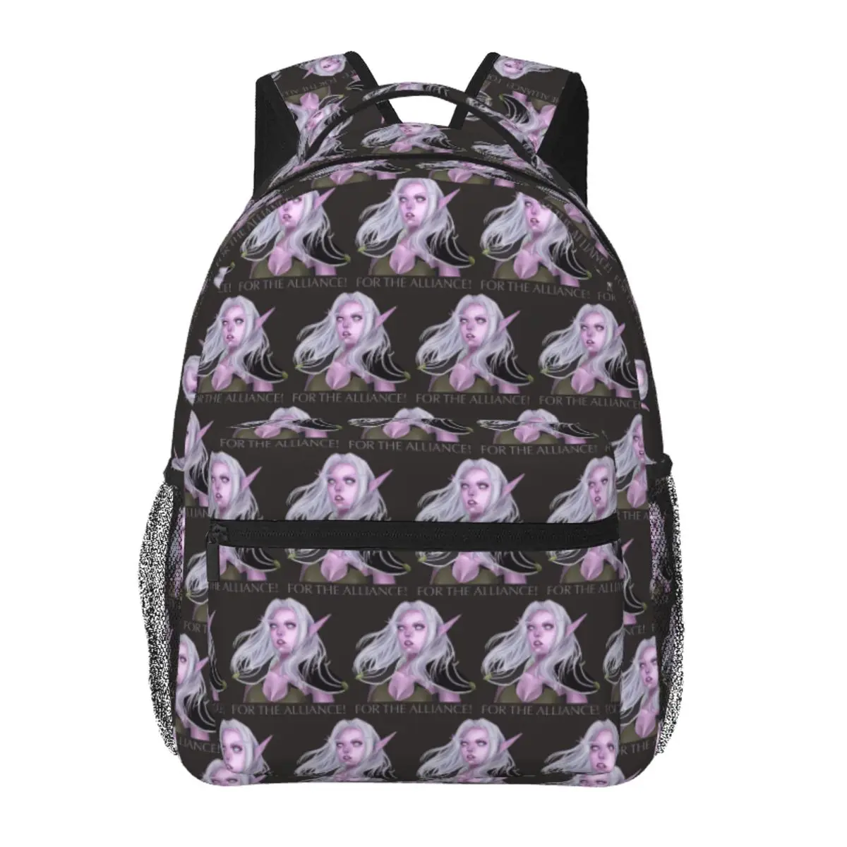 

WoW Night Elf Backpack Student BookBag Kids School Bag Laptop Shoulder Bags for Boys Girls