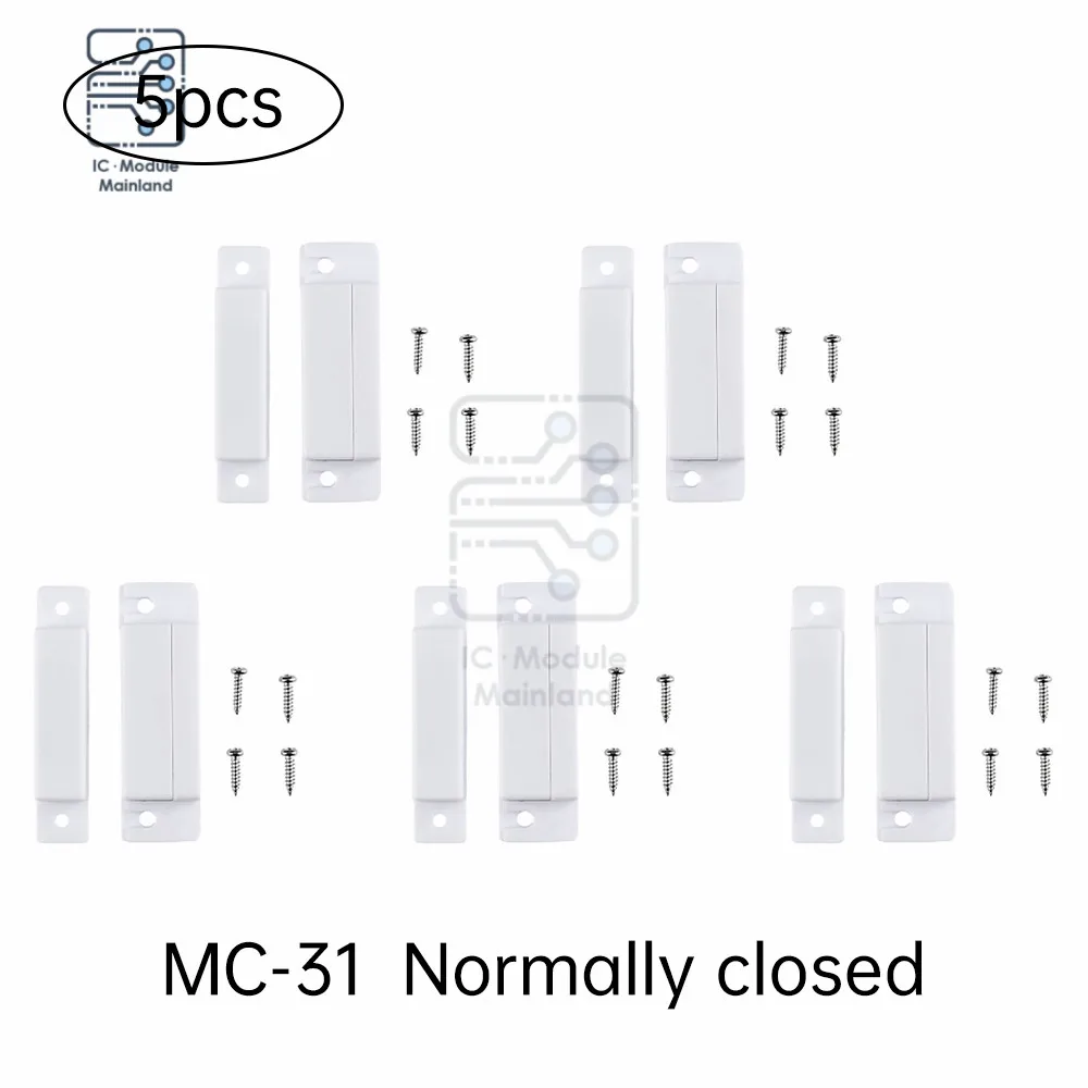 MC-31 Door Magnetic Alarm Door/Window Magnetic Detector Door Magnetic Switch Reed Sensor Contact Sensor Switch