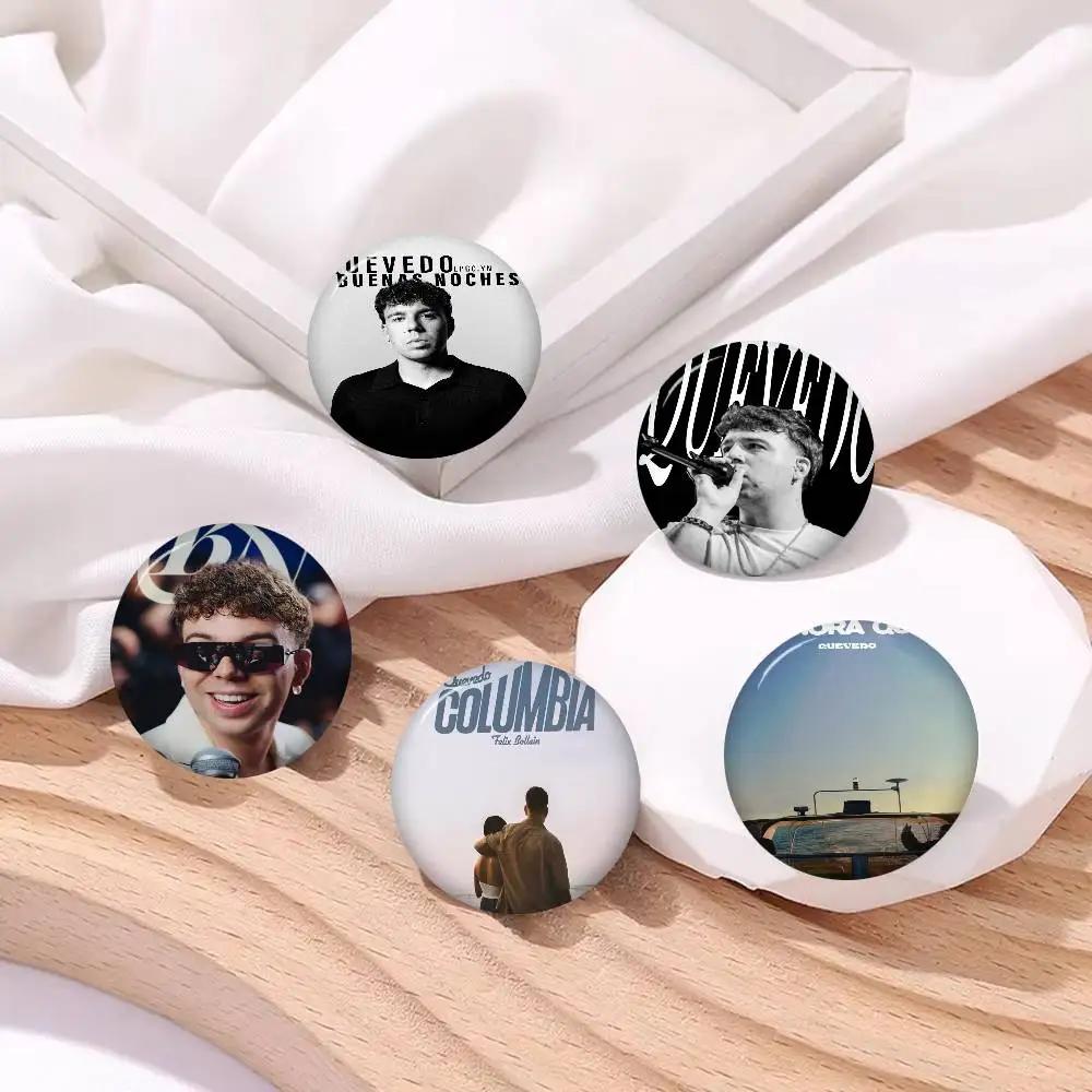 Rapper Quevedo Anime Button Pin Handmade Brooch For Clothes Cartoon Badge Backpack Decoration Jewelry Accessories