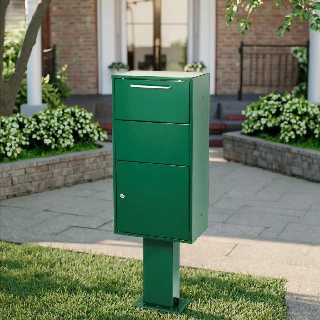 Wholesale Large Outdoor Steel Parcel Delivery Box Waterproof Package Parcel Box for Outdoor Home and Businesses Delivery
