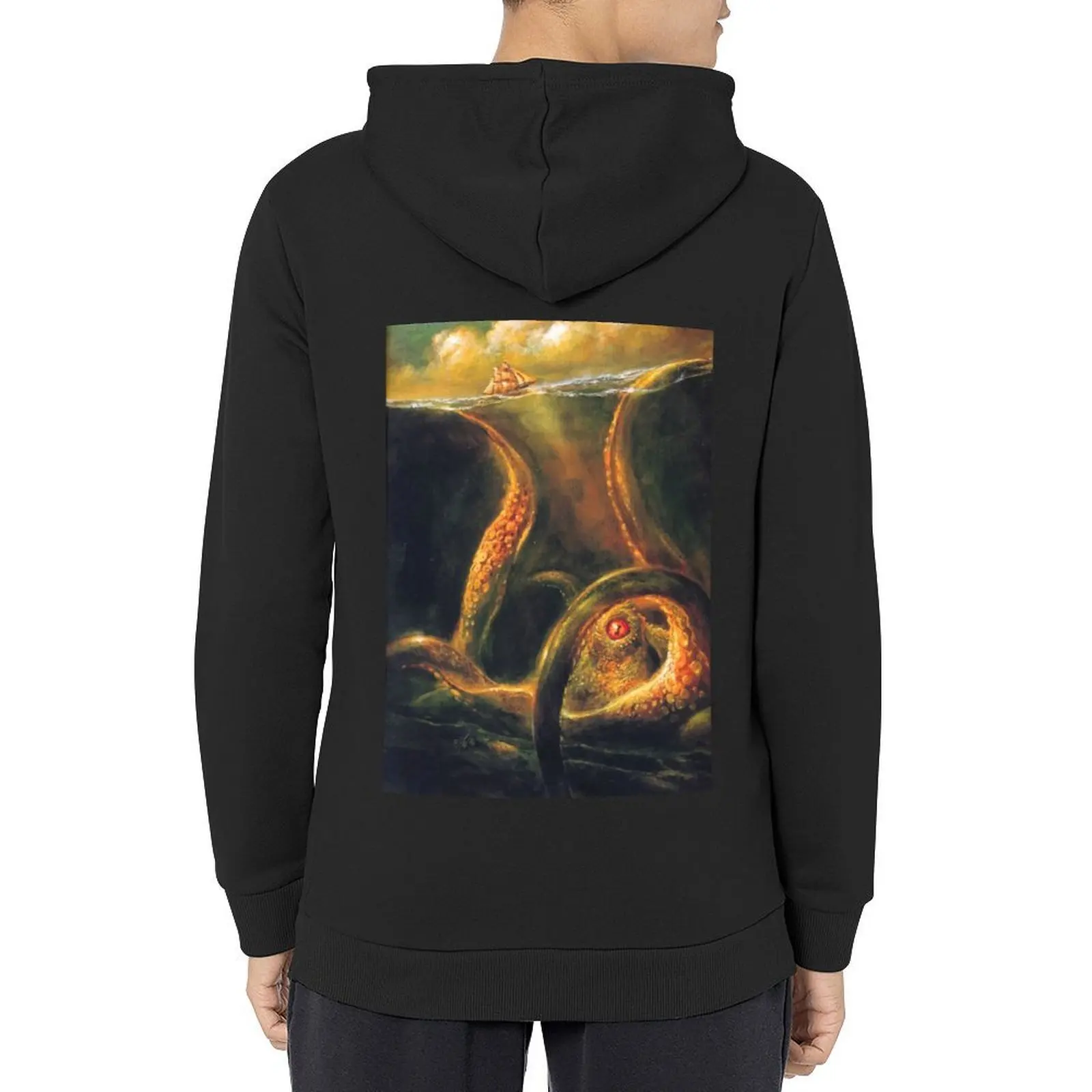 

Beware The Kraken Hoodie men's winter sweater men wear men clothes male clothes tracksuit