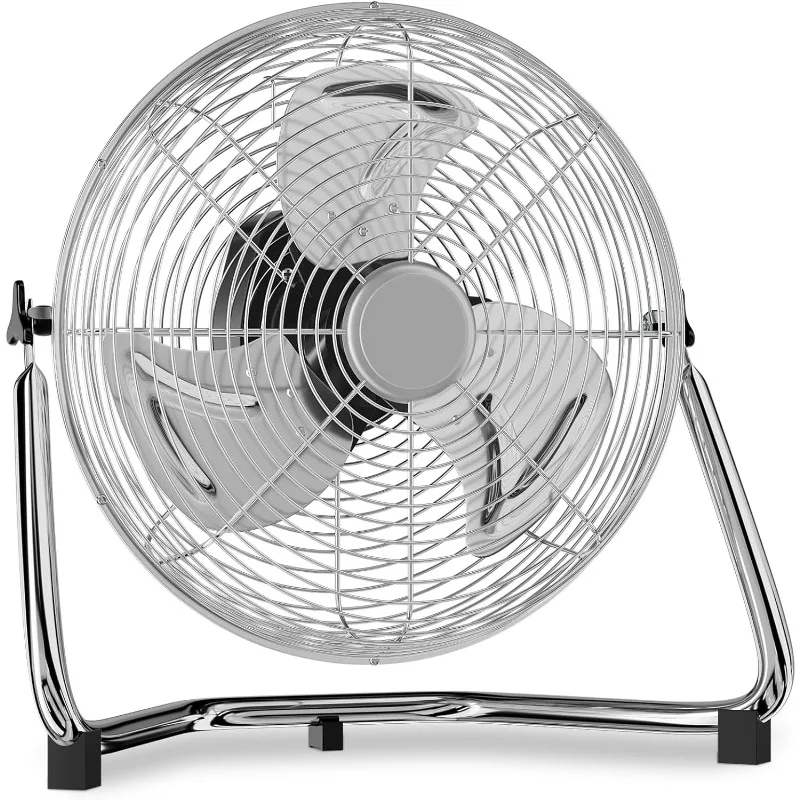 

16.5 Inch High Velocity Floor Fan with 3 Speed Heavy Duty Metal Adjustable Tilt Portable Quiet Air Circulator for Garage