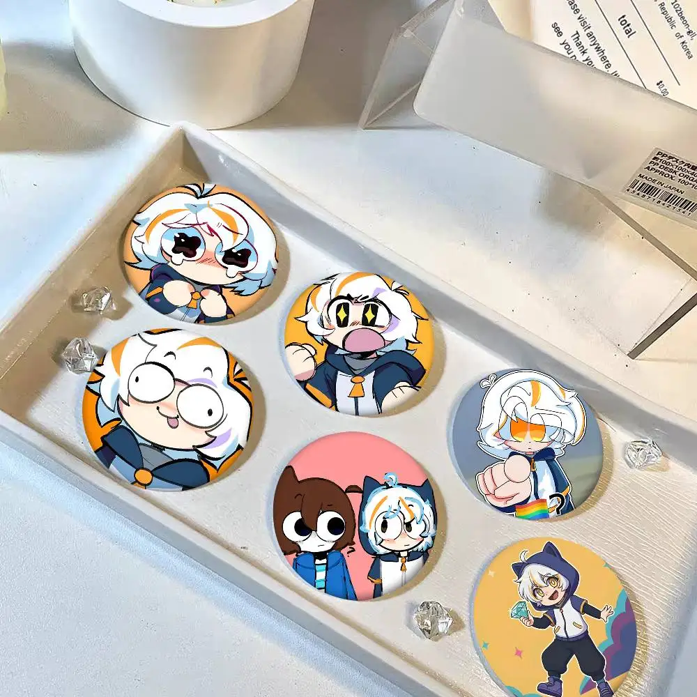 1pc C-Chuy Cute M-Mine Cartoon Style Badge Brooches On Backpack Decoration Round Enamel Pins For Accessorys