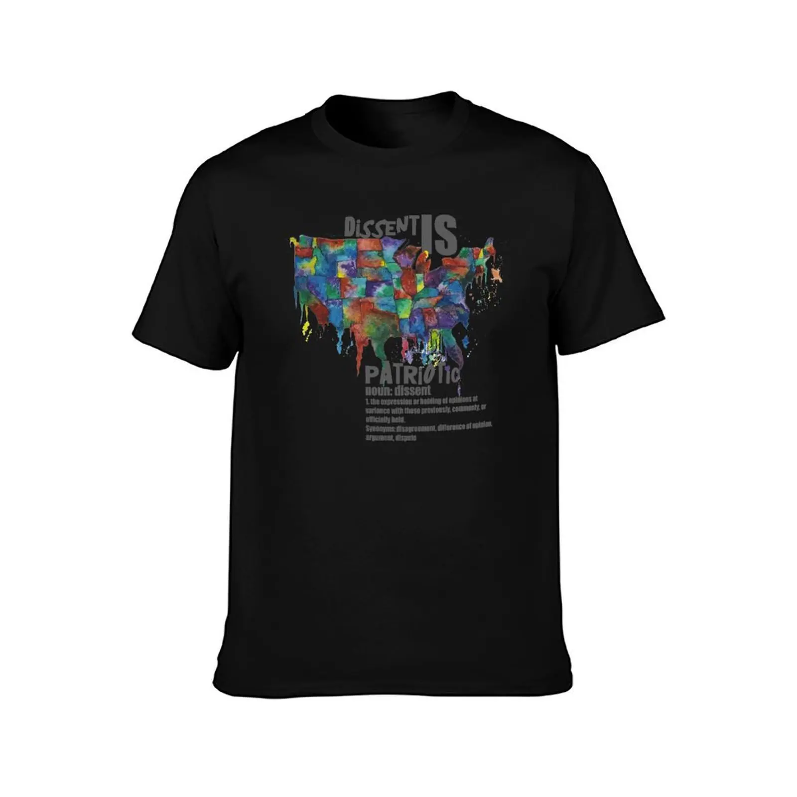 Dissent is patriotic with definition of dissent T-Shirt Novelty Graphic Tee Shirt T-Shirt