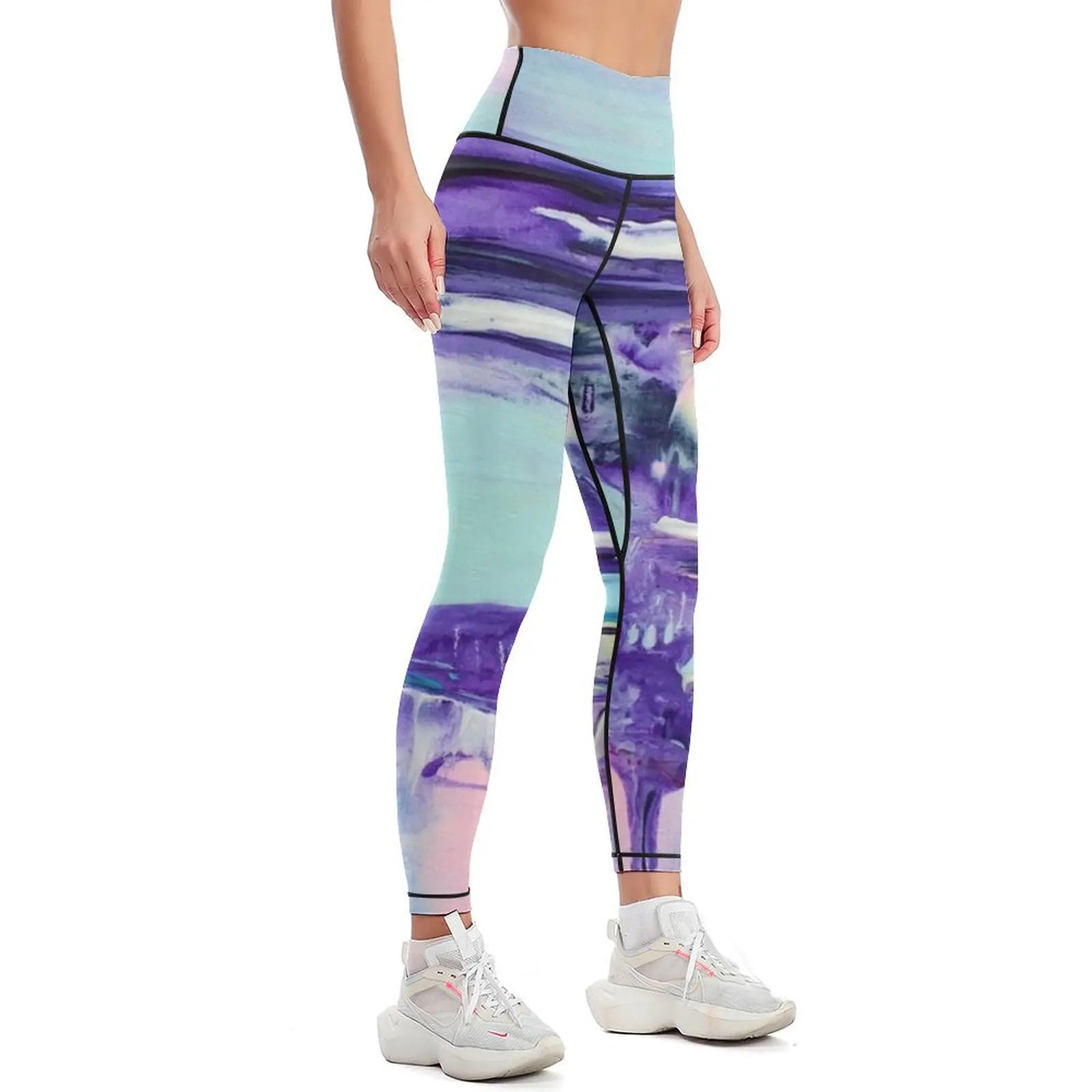 Pastel Breeze 5 Leggings sport legging push up fitness workout shorts Womens Leggings