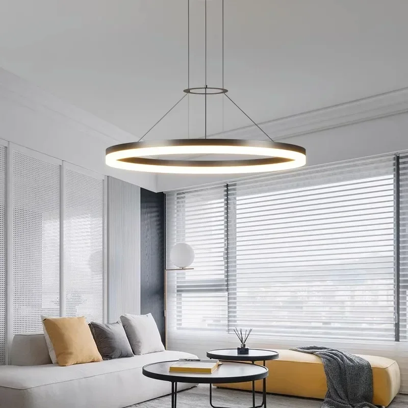 

Nordic Ring Pendant Lights for Table Living Dining Room Bedroom Ceiling Chandelier Home Decor Lighting Luster Fixture 220V 110V