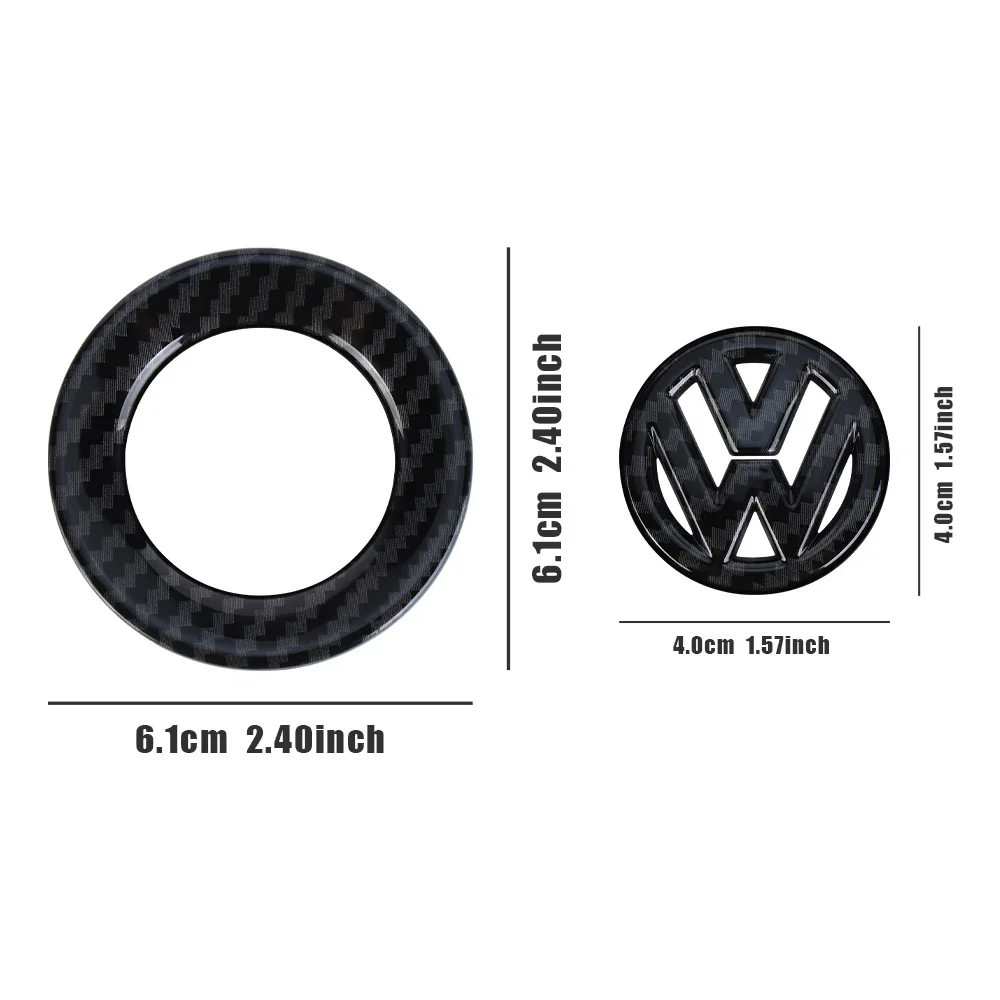 

2026 Hot For VOLKSWAGEN VW ABS Car Steering Wheel Trim Ring Decoration Cover Sticker For Volkswagen Vw Tiguan Jetta Mk6 Scirocco
