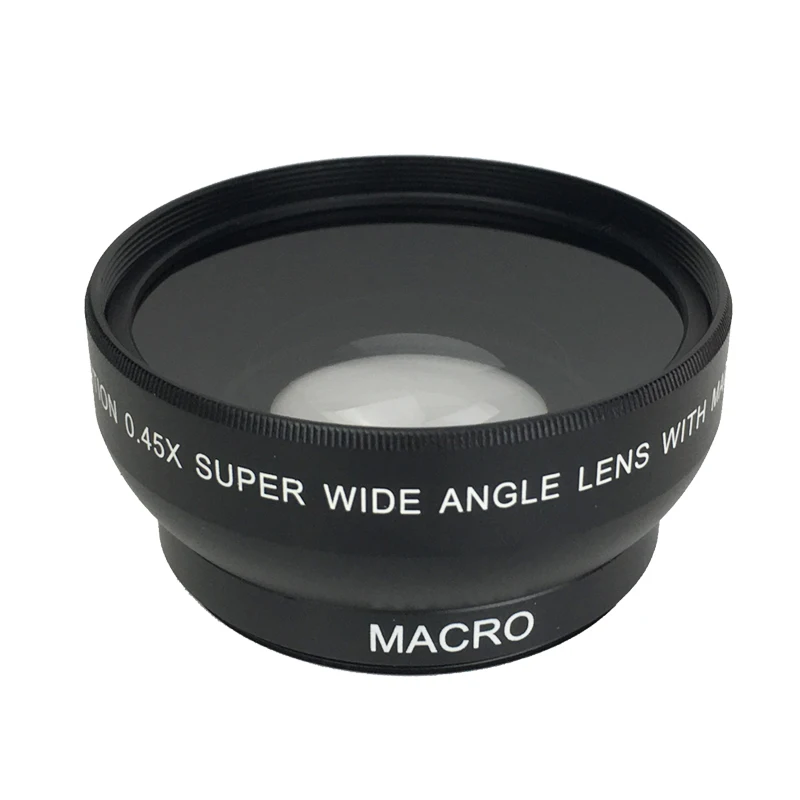 52MM 0.45x Wide Angle Lens + Macro Lens for Nikon DSLR Cameras with 52mm UV Lens Filter Thread Free Shipping