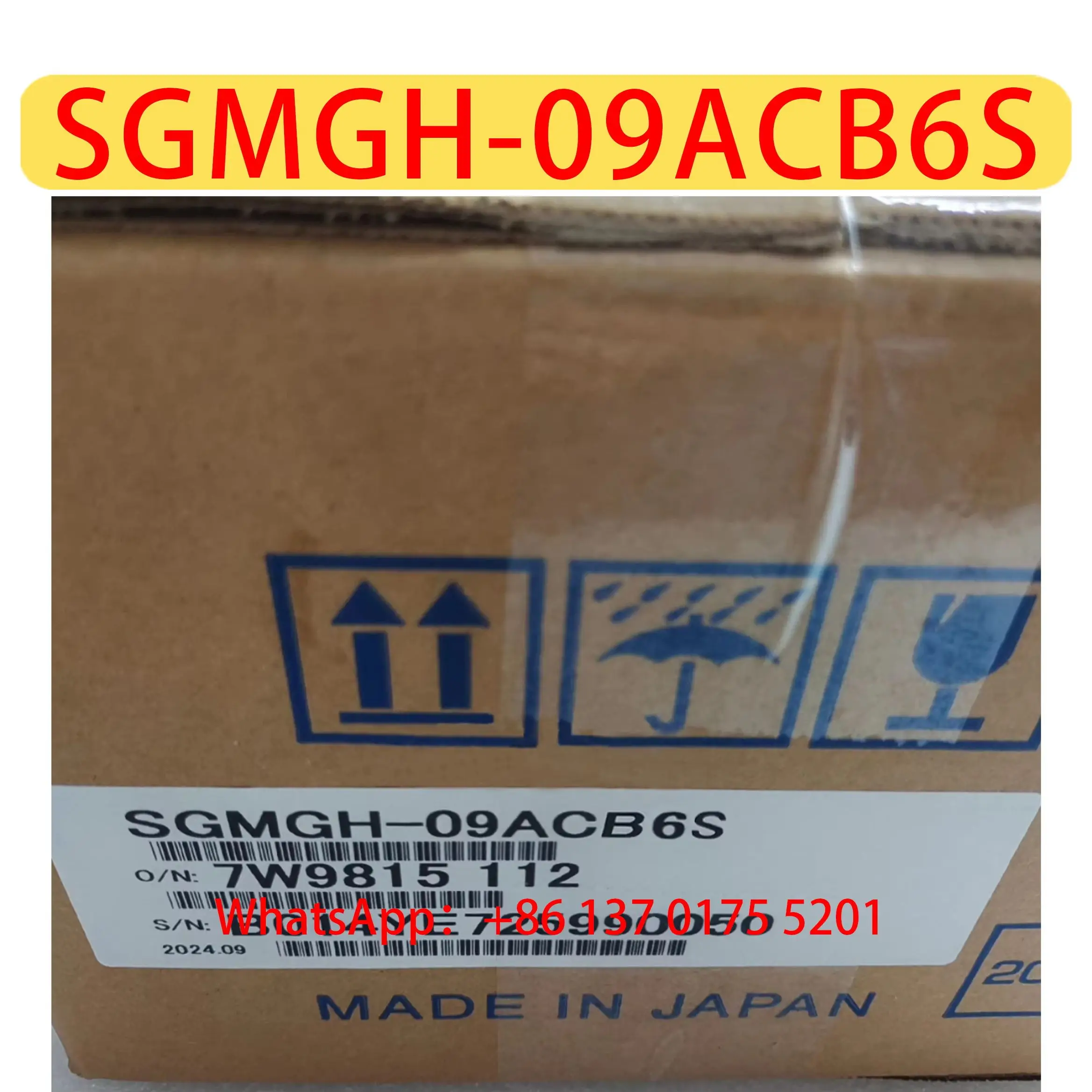 SGMGH-09ACB6S Brand New Servo Motor Original Genuine Fast shipping，SGMGH 09ACB6S