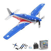 Volantexrc P51D Mustang Mini RC Plane EPP 400mm Wingspan 2.4G 4CH 6-Axis Gyro RC Airplane One Key Aerobatics RC Fighters