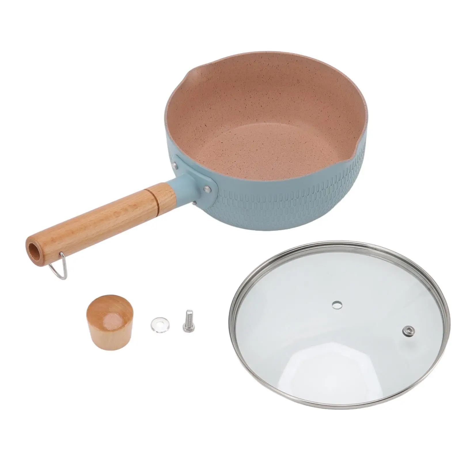 

Маленькая кастрюля из алюминиевого сплава с антипригарным покрытием, легко чистится, ровный нагрев для газовой плиты, идеально подходит для супа и соусов