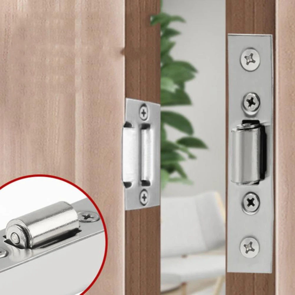 AaCabinet Door Roller Catch DoorLockAccessories Door Bumper Roller Latch Heavy Duty Invisible KTV Positioning Bead Door Stopper