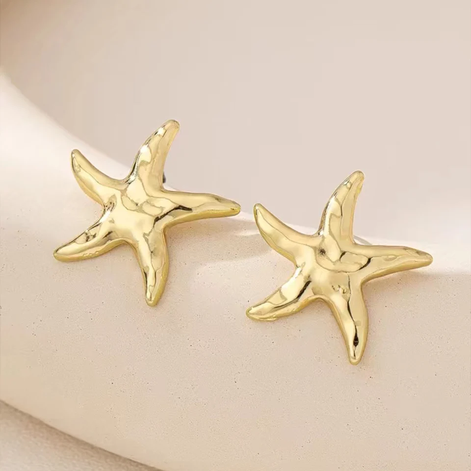 1 Pair of fashion Temperament casual Exquisite Starfish Stud Earrings For Women Ear Jewelry