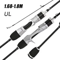 Small Bait Finesse System UL Spinning Casting Fishing Rod Carbon Fiber Ultralight 2 Pieces 1.68-1.8m 1-8g For Trout Fishing Rod