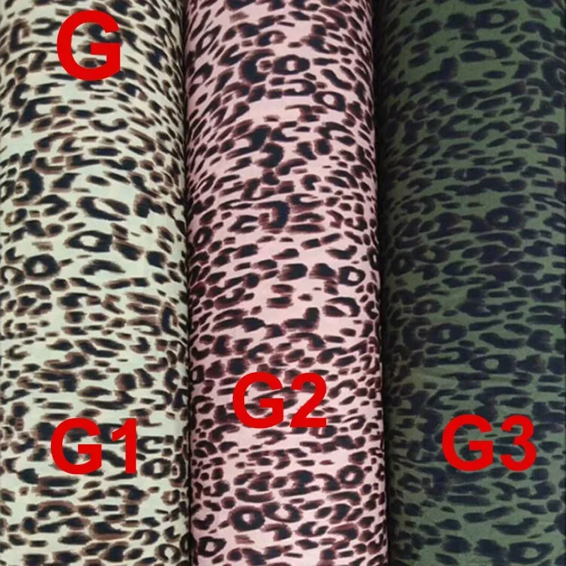 Suknia wieczorowa Leopard szyfonowa tkanina tkanina krepa moda lato materiał oddychający Cosplay DIY Craft tkanina 1 stocznia