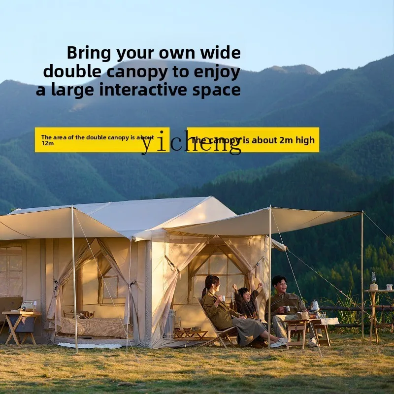 

A1 Inflatable Tent Outdoor Camping Overnight Field Camping Full Set of Equipment One Room One Room Cabin Tent