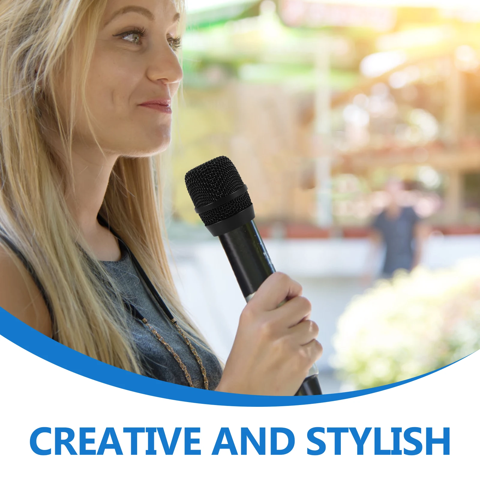 

Microphone Replacement Grille Metal Mic Head Cover Durable Noise Reducing Mesh Grill Accessory Microphone Replacement Grille