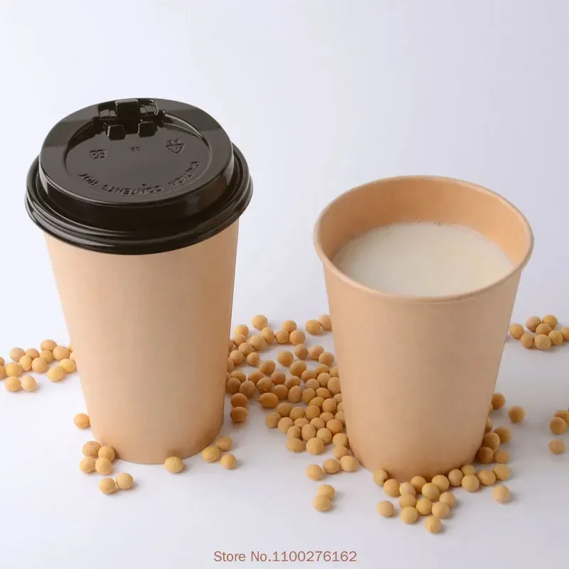100 Stück/Packung Einweg-Pappbecher 2,5/4/7/8oz Kraftpapierbecher Kaffee-Milchbecher Pappbecher für Heißgetränke Partyzubehör