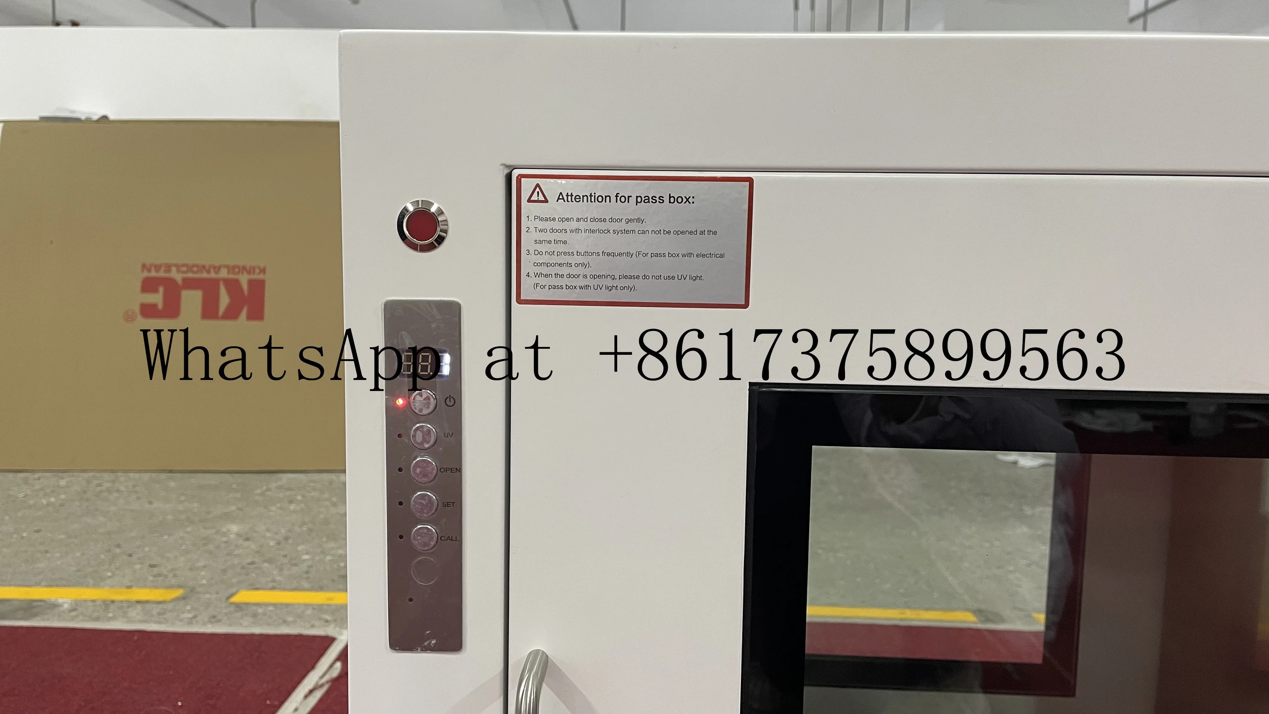 ISO Class 100 Static Pass Box for Clean Room Aseptic Sterilization Pass Through Chamber for Laboratory Pharmaceutical Clean