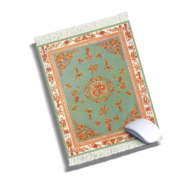 

Oriental Carpet Mouse Pad, Anti Slip Rubber Vintage Style Carpet Mouse Pad Large Desk Table Mat Tabletop Decoration Accessories