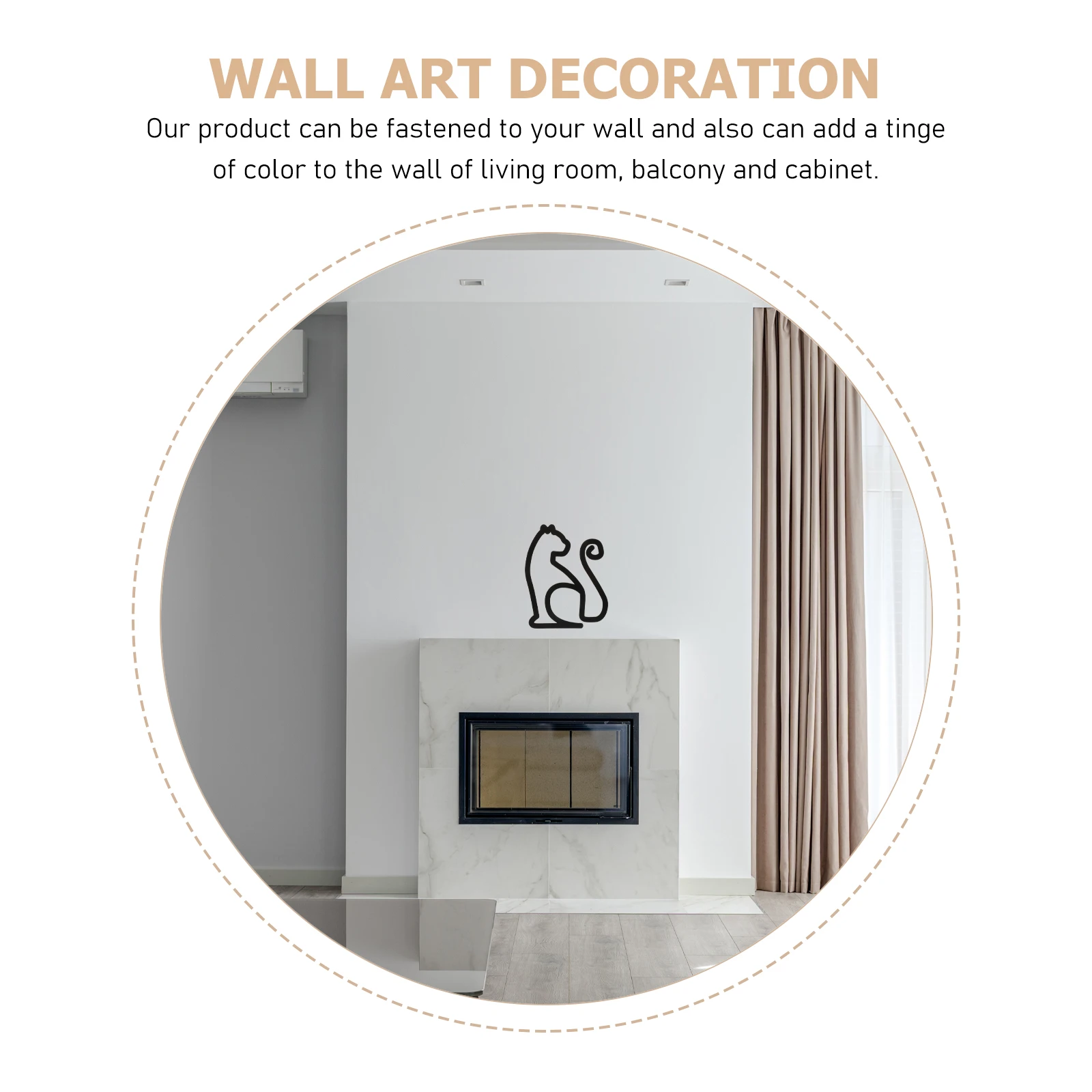 

Iron Cat Wall Decoration Artistic Peaceful Room Balcony Wall Hanging Cat Art Ornaments Cat Wall Arts