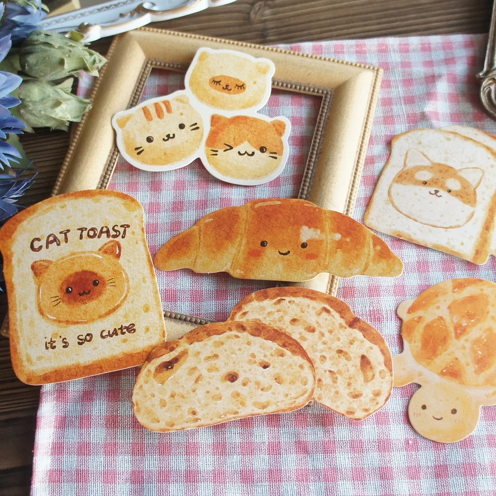 15pcs Cute Animal Shape Bread Bake Card As Party Invitation DIY Decoration Gift Card Message Card Postcard