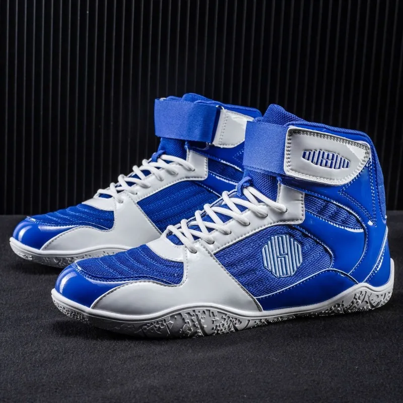 Original Brand Comfortable Mid-Top Wrestling Sneaker Top Quality Competition Sport Fighting Shoe Anti Slip Boxing Fighting Boots