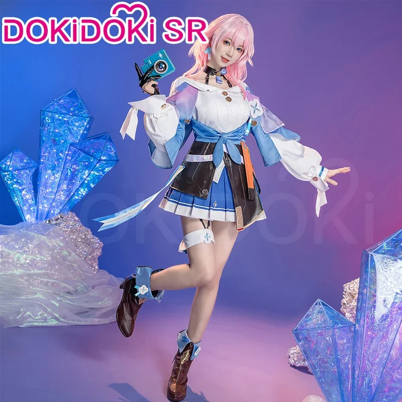 

IN STOCK March 7th Cosplay Costume Game Honkai: Star Rail Cosplay DokiDoki-SR Honkai March 7th Cosplay Wig Women Costume