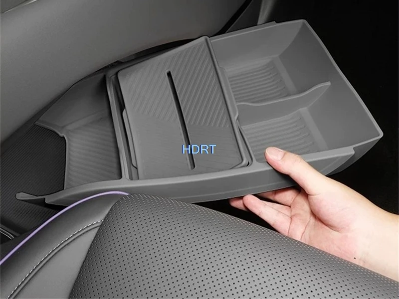 For XPeng Mona L03 2026 + Car Style Center Console Storage Box Dust Proof Pad Organizer Compartment Container Cover Accessories