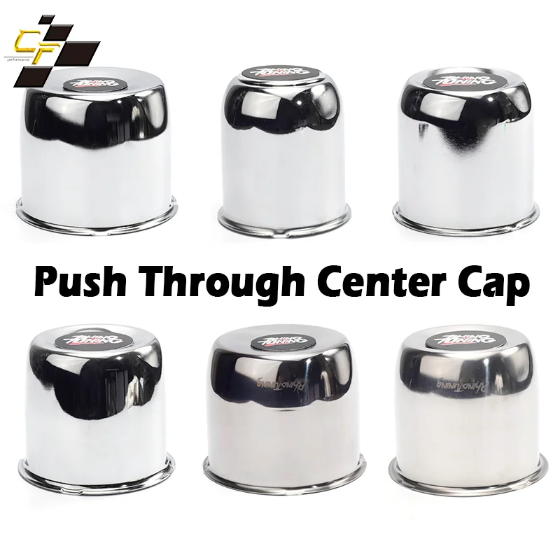 

4pcs Push Through Center Caps for 2.91in/ 3.31in/ 3.19in/ 3.27in/ 4.25in Universal Truck/ Trailer Carbon Steel Car Accessories