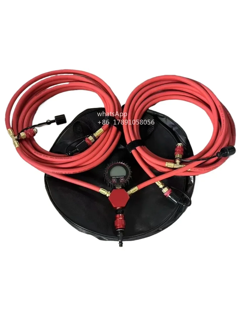 Quad Air System Fast 4 Tire Inflating Deflating Hose Kit for Off Road with Pressure Gauge 4TAS OEM ODM 1/4 Inch of Hose 4.5+2.7m