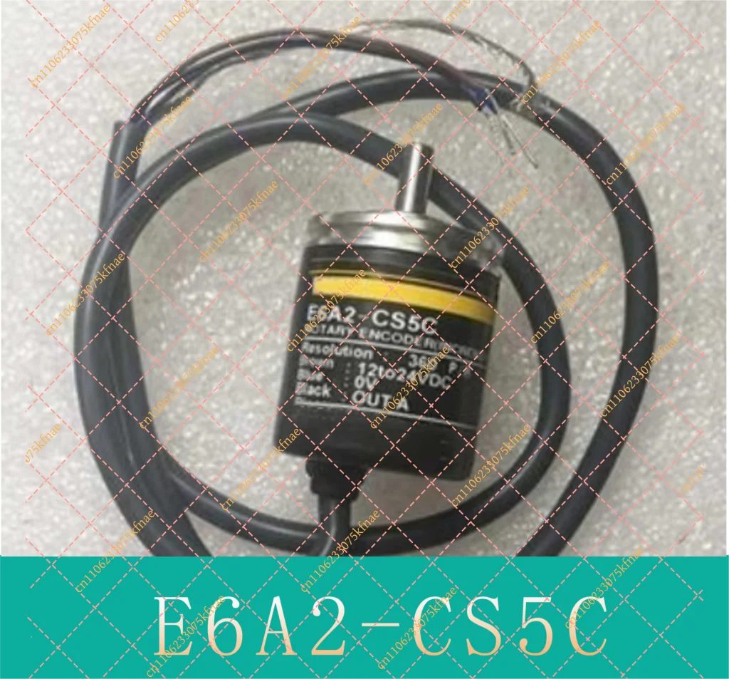 E6A2-CS5C Incremental Rotary Encoder - DC12-24V Single Phase Voltage  Photoelectric Encoder (100/200/360/500 P/R, 0.5M Cable)