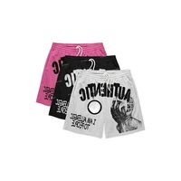 Fun Text Graphic Print Shorts High Quality Sport Training Breathable Fashionable Shorts Streetwear Men Fashion Casual Shorts