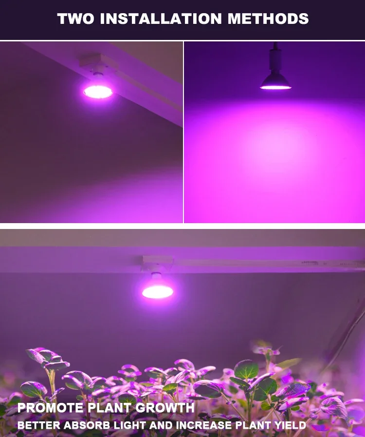 E27 LED 식물 재배등 전구 실내 식물 수경재배 꽃 - Plant Grow Light Full Spectrum 리뷰 및 가격