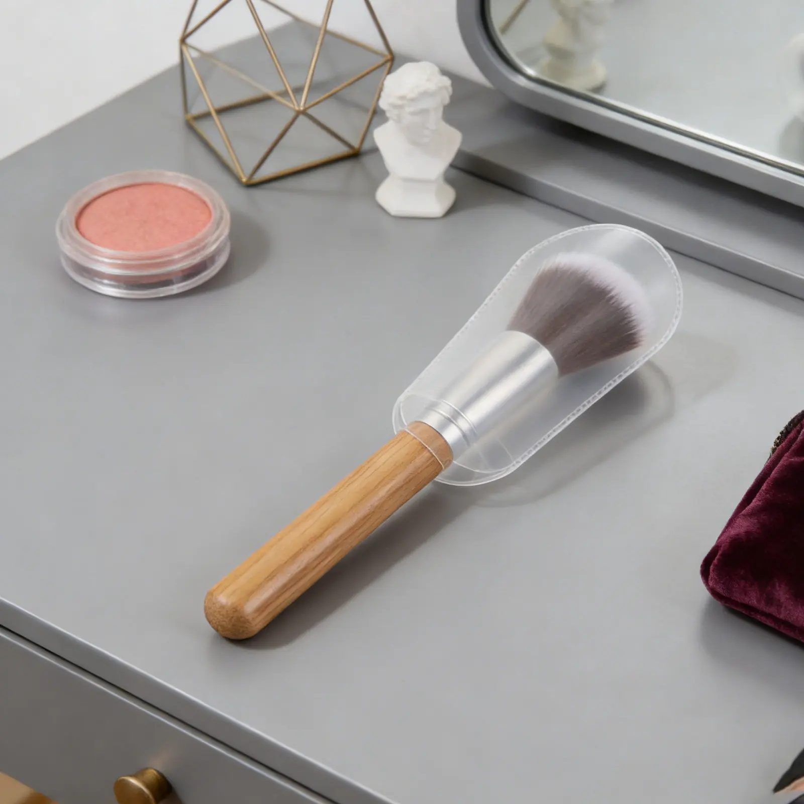

50Pcs Makeup Brush Covers Eva Dustproof Anti-Frizz Protector Caps for Travel Daily Storage Eyeshadow Lip Brushes Organizer Case