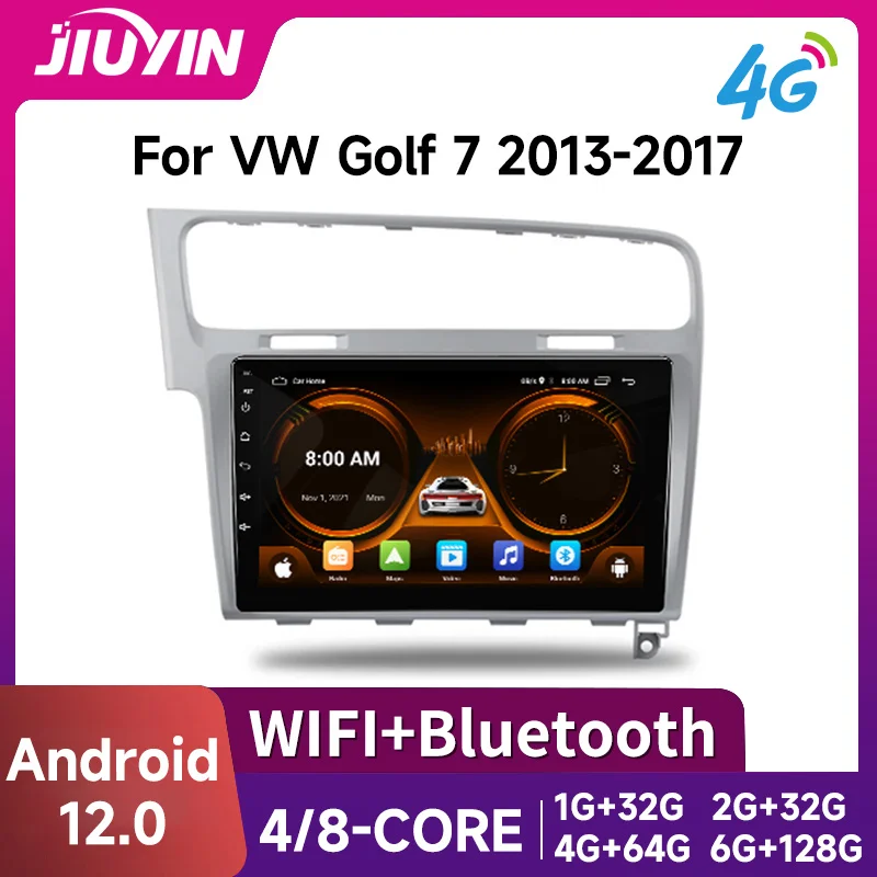 

Автомагнитола JIUYIN 2Din на Android для VW Volkswagen Golf 7 2013-2017, мультимедийная беспроводная автомобильная стереосистема Carplay с навигацией