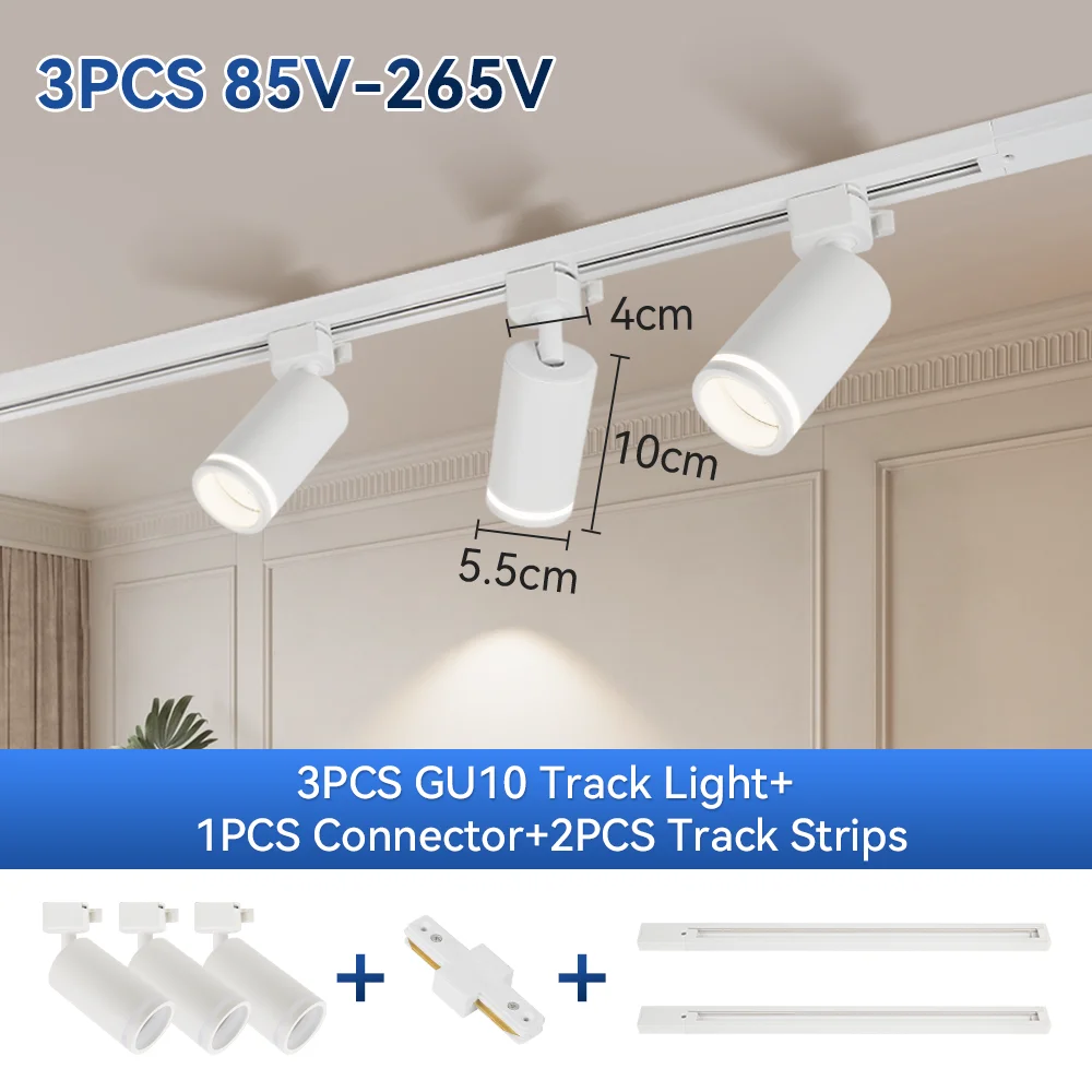 CHENBEN GU10 Spot Led Schienenbeleuchtung Innen Deckenleuchte für Wohnzimmer Shop Dekor Küche Schlafzimmer Lampe Led Schienenleuchten 7