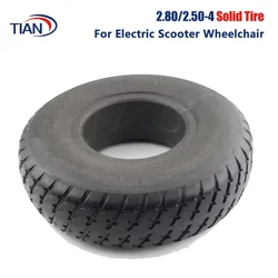 2.80/2.50-4 Without Inner Tube Tyre for Electric Scooter Trolley Trailer Wheelchair 9 Inch Elderly Mobility Scooter Solid Tire