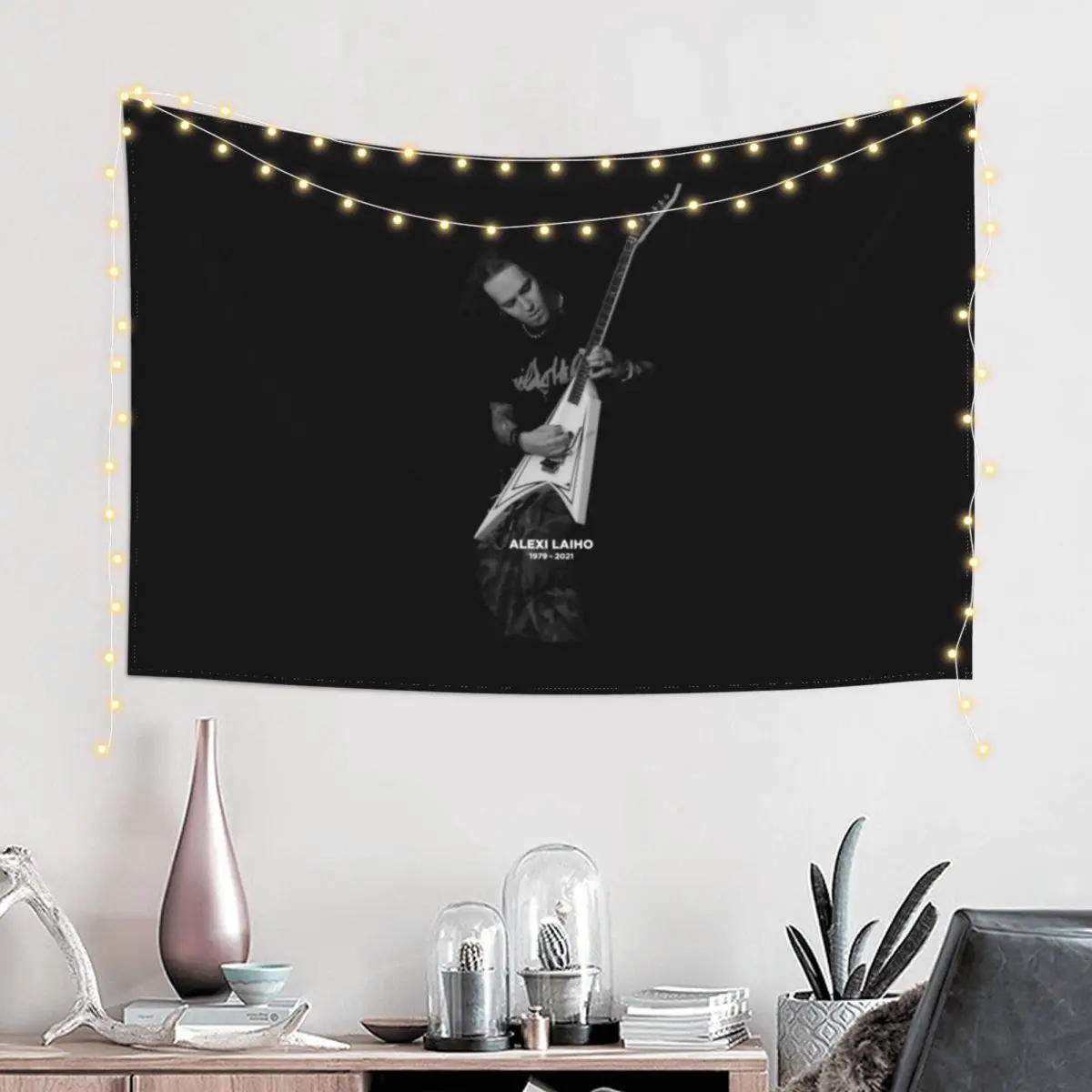 Tribute to Alexi Laiho Tapestry Bed Room Decoration Decoration For Bedroom Decor Home Tapestry