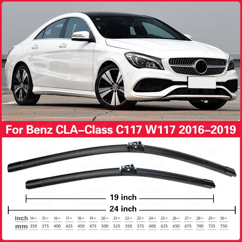 

Щетки стеклоочистителя для Mercedes Benz CLA C117 W117 2016-2019 Стеклоочиститель CLA180 CLA200 CLA220 CLA250 CLA45 AMG