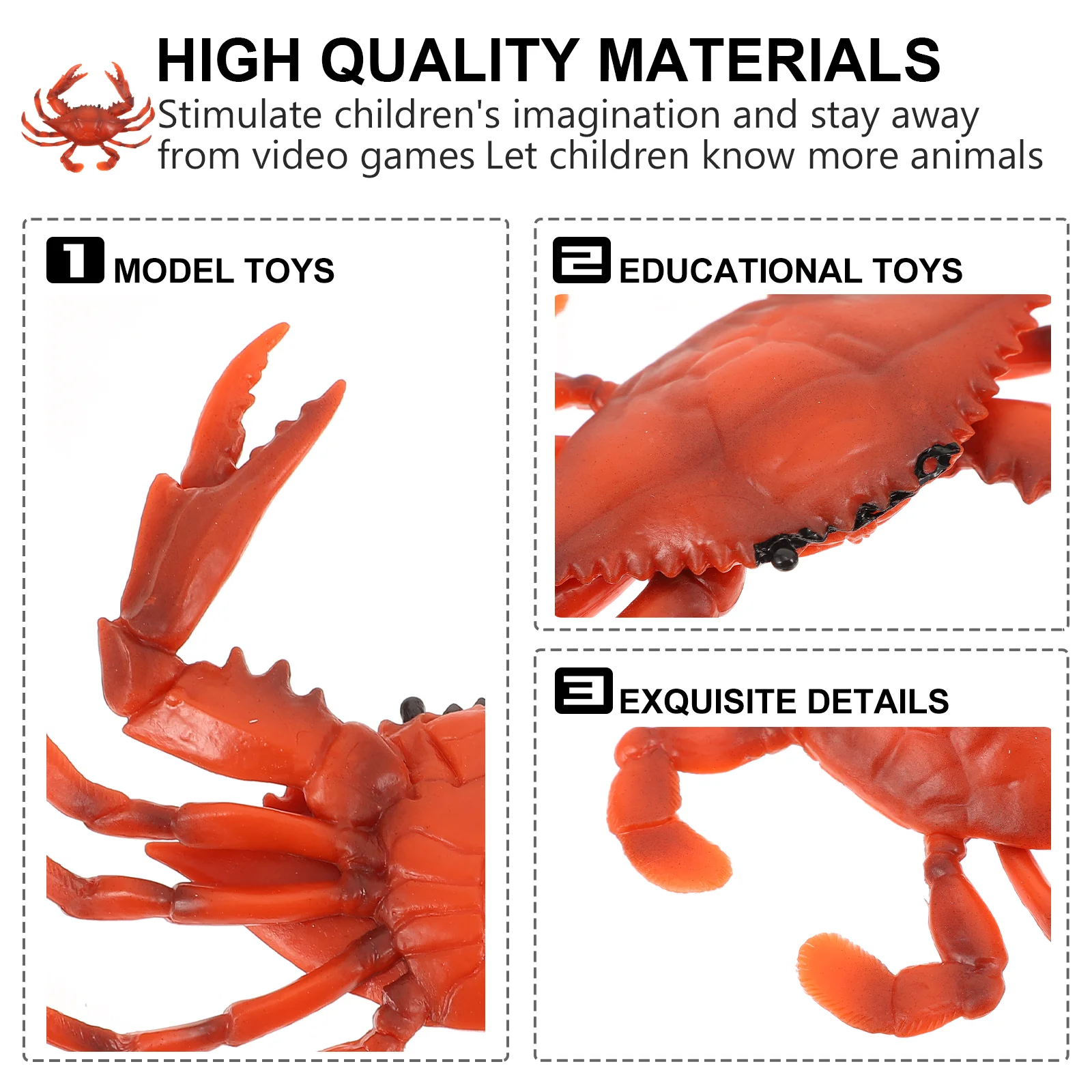 Models Simulation Ornaments Sea Animal Science Cognitive Toy Plaything Octopus Ocean Red Aquarium