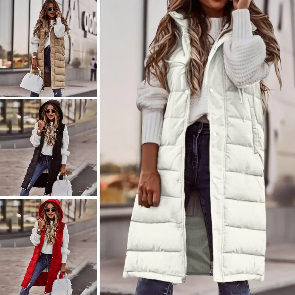 

Autumn New Lightweight Warm Hooded Vest Japanese Women'S Temperament Loose Sleeveless Jacket Down Vests For Women Waistcoat