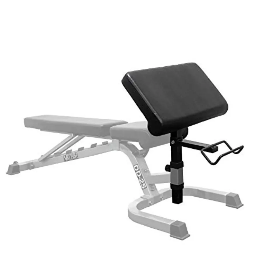 

EX-2 Preacher Curl Bench Attachment for Home Gym Use Black Steel Frame with Padded Support Durable Design for Effective Arm Tra