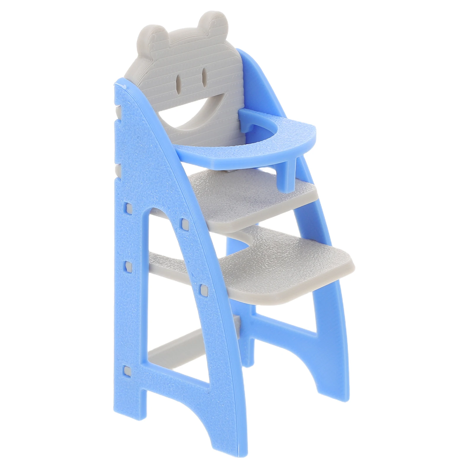 

1:12 Scale Miniature Highchair Realistic Baby Chair Easy Clean Pretend Play Furniture For Dollhouse Decoration Kids Role Play