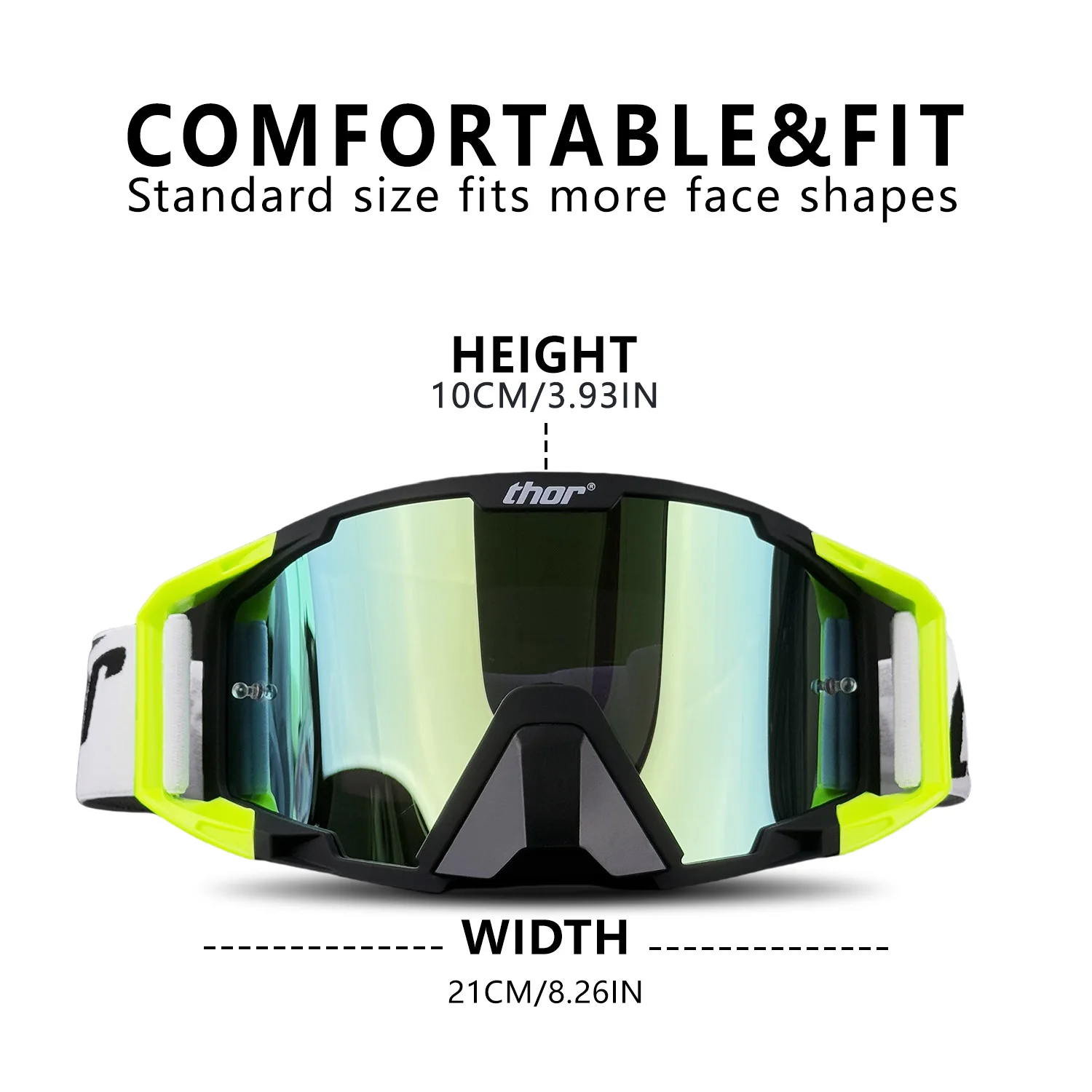 Latest Motorcycle Goggles for Men Off-road Sunglasses Safety Protection MX Night Vision Helmet Visor Retro Driving Glasses