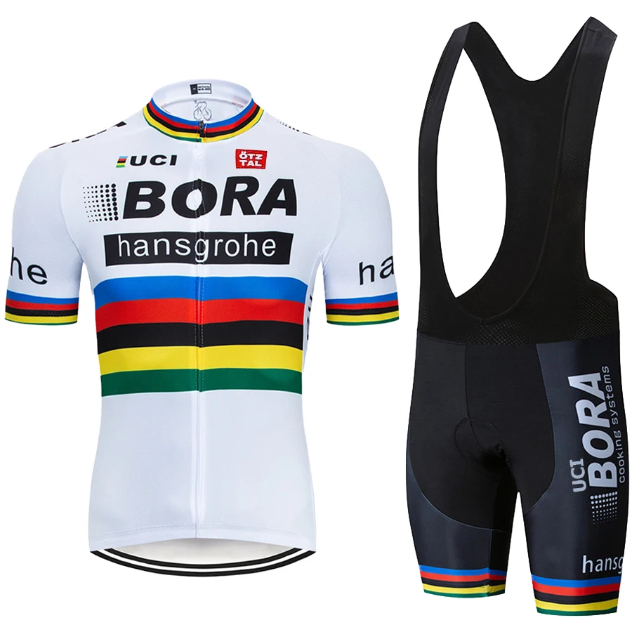 Jersey Mtb UCI BORA Cycling Man Pro Team 2023 Summer Clothes Set Clothing Bib Men\'s Outfit Sports Pants Gel Bike Shorts Uniform