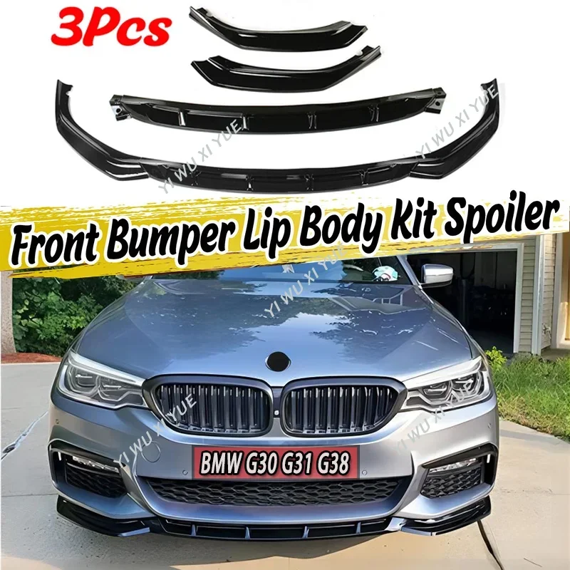 

For BMW G30 G31 G38 2017-2020 M-Sport Performance Car Front Bumper Lip Spoiler Splitter Bumper Lip Chin Spoiler Bodykit Tuning